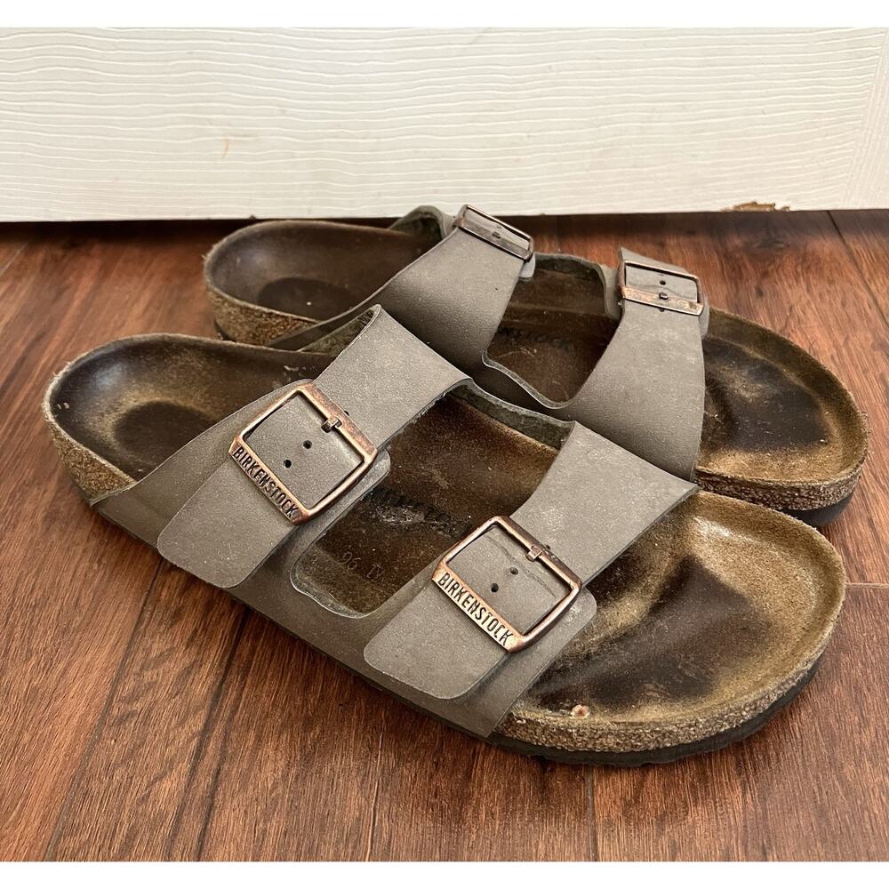 BIRKENSTOCK Men's Arizona Birko-Flor Stone Cork Comfort Sandals Shoes 44 US 11